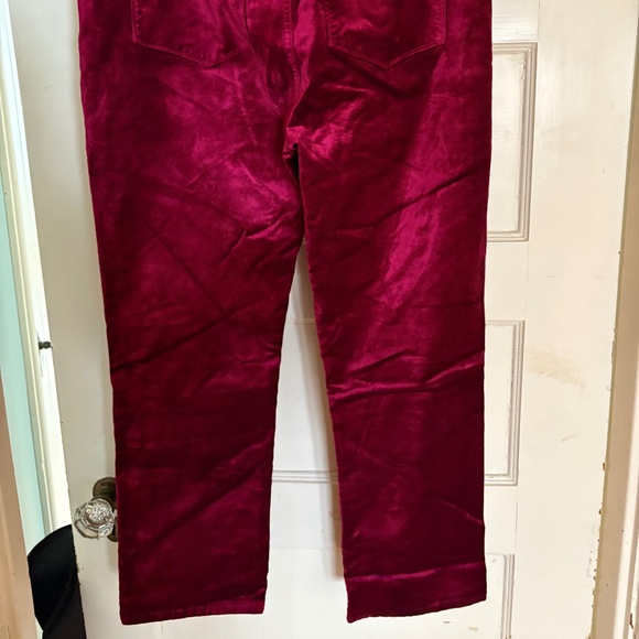 Paige Cindy red velvet jeans EUC 31 - Picture 6 of 7